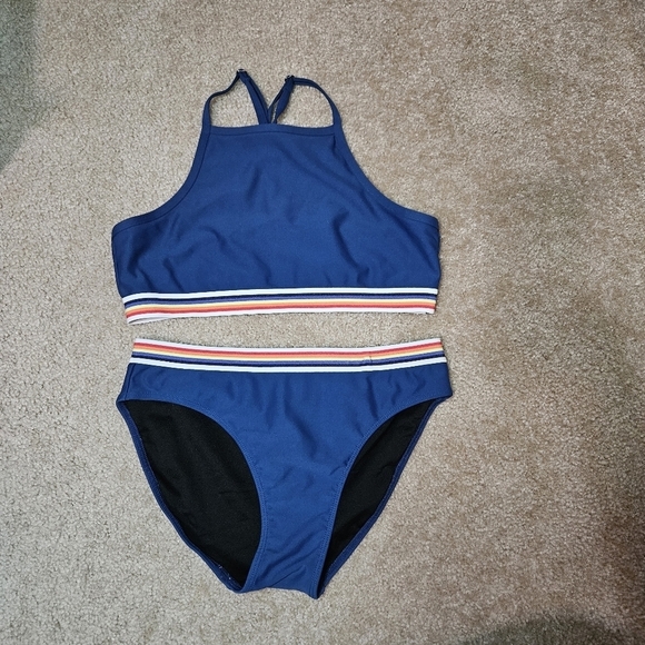 Zella Girls 2 piece Swimsuit 16 - Picture 1 of 9